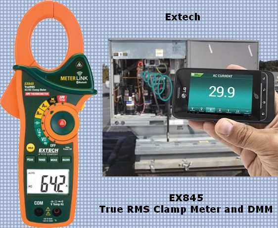 EX845 True RMS Clamp Meter and DMM