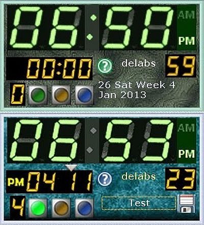 Eco Green Digital Alarm Clock