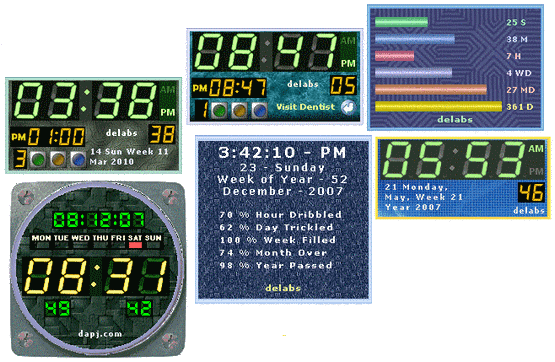 Date Time Clock Widgets