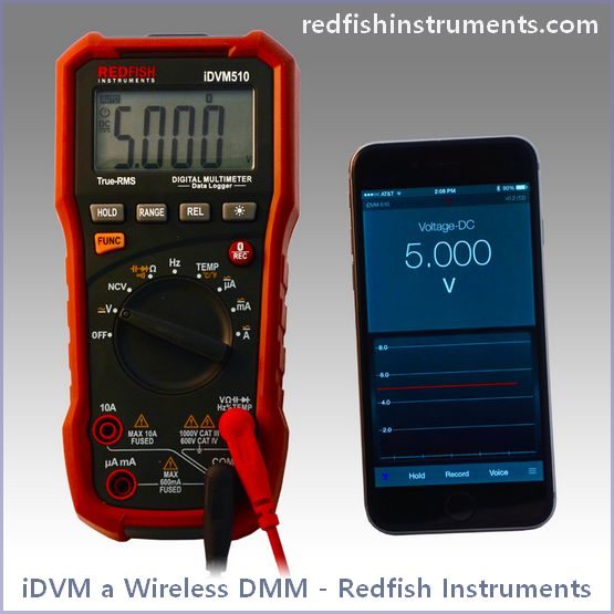 iDVM a Wireless DMM - Redfish Instruments